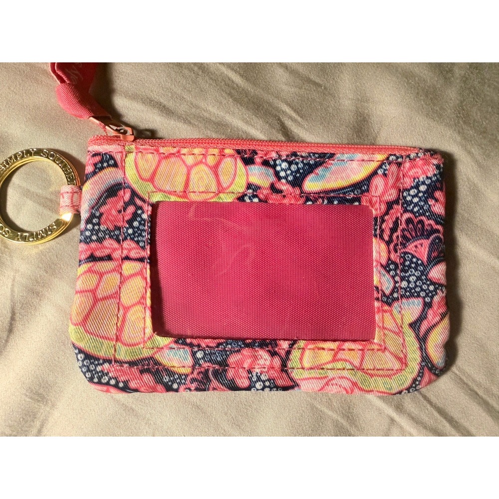 SIMPLY SOUTHERN Wallet Credit Card Keychain Pink Turtles